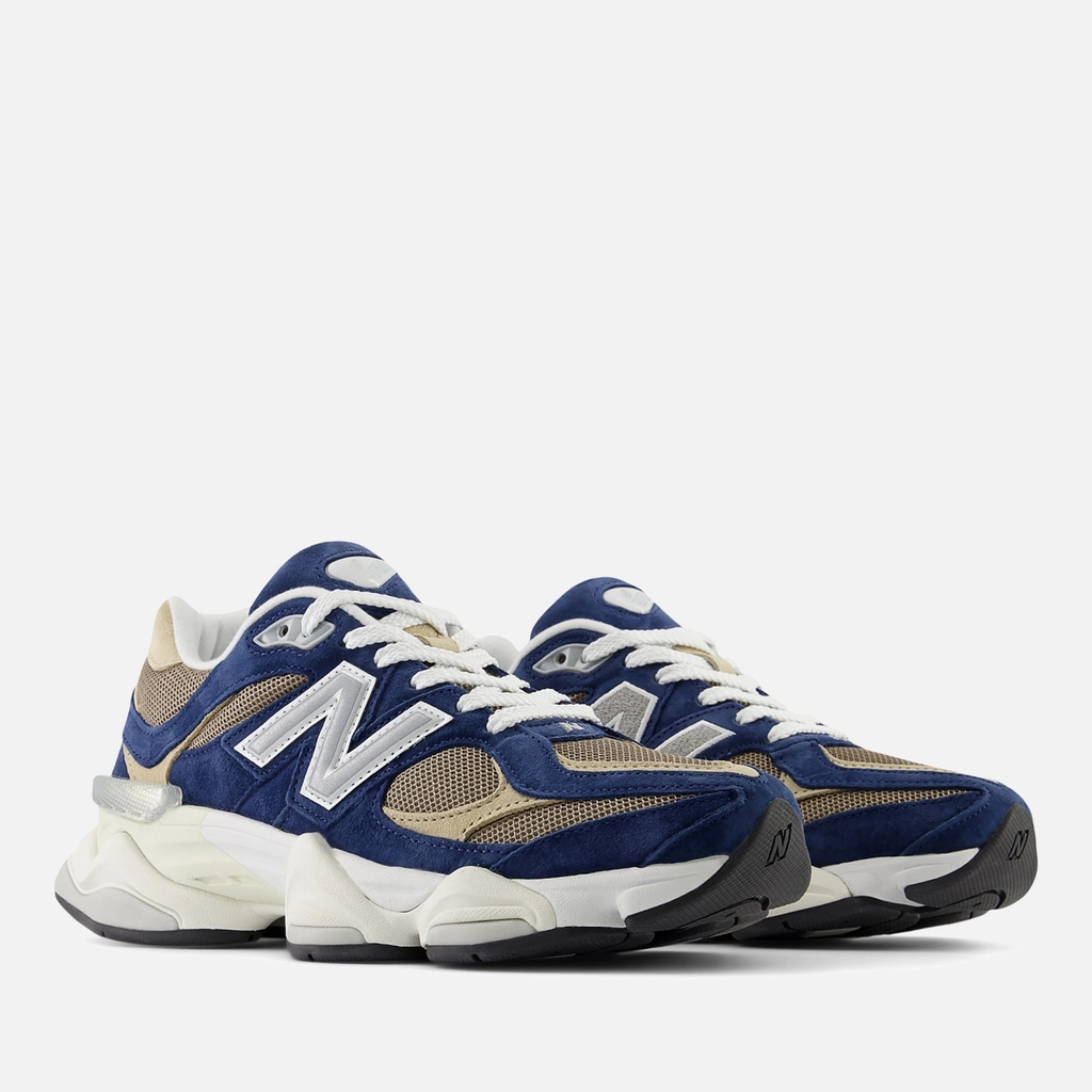New Balance Men's 9060 Suede and Mesh Trainers - UK 7